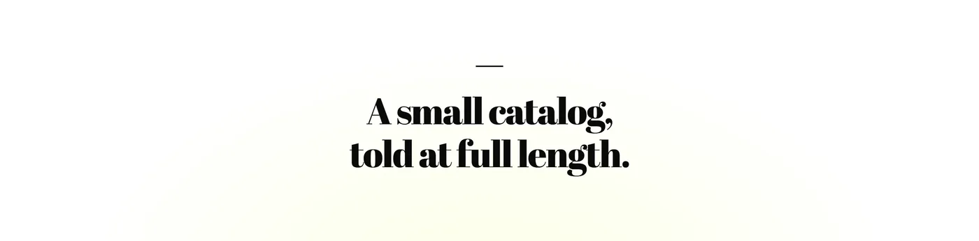 The Pull quote section on a live store